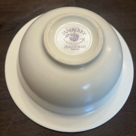 Deep Soup Cereal Bowl Jamberry by PFALTZGRAFF serving Dish USA made 3”x 7.25” - Picture 5 of 11